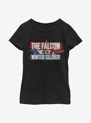 Marvel The Falcon And Winter Soldier Spray Paint Youth Girls T-Shirt