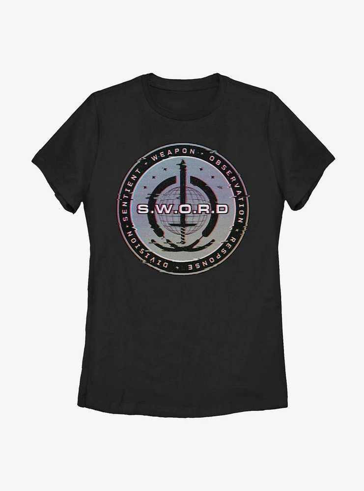 Marvel WandaVision S.W.O.R.D Digital Logo Womens T-Shirt