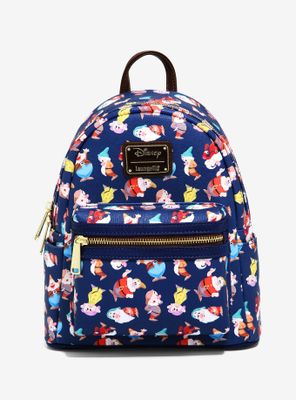 Loungefly Disney Snow White and the Seven Dwarfs Allover Print Mini Backpack - BoxLunch Exclusive