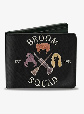 Disney Hocus Pocus Sanderson Sisters Broom Squad Crest Bifold Wallet