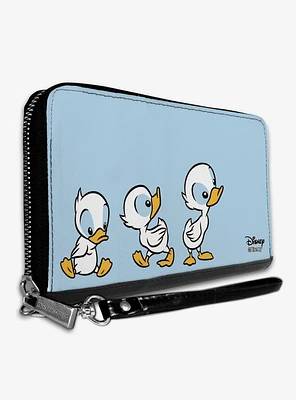 Disney Lilo & Stitch Ducklings Baby Blue Zip Around Wallet