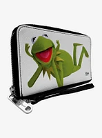 Disney The Muppets Kermit The Frog Pose Zip Around Wallet