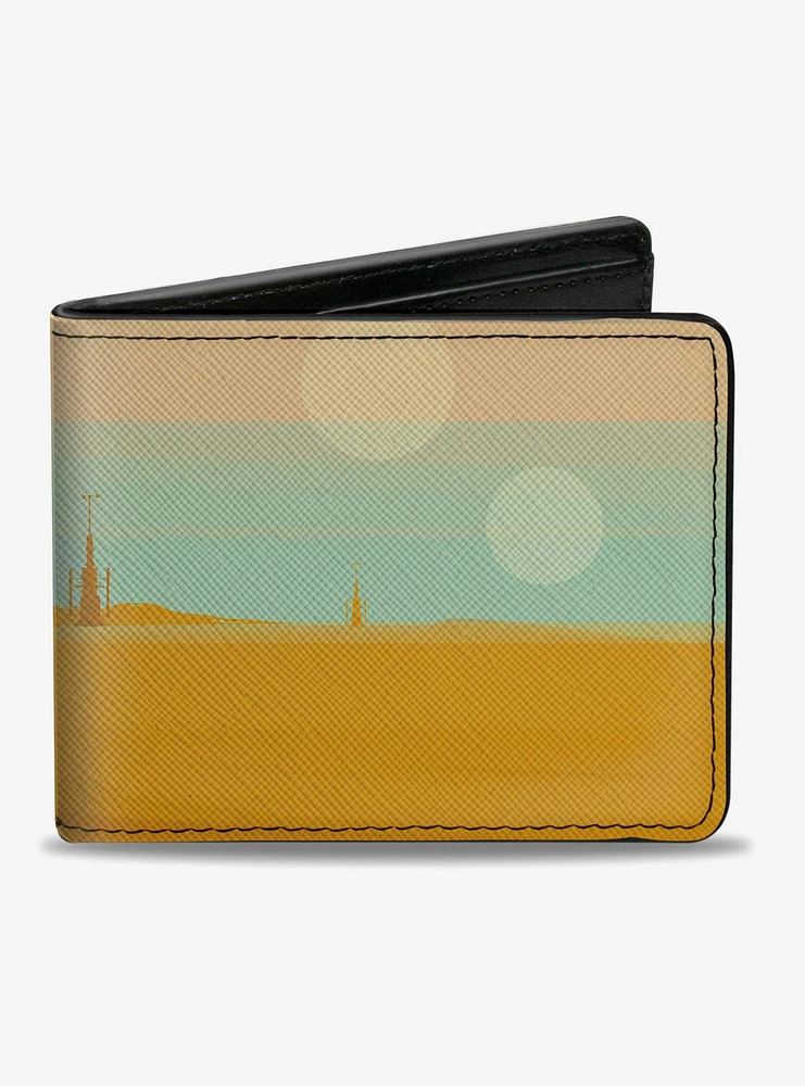 Star Wars The Mandalorian Two Moon Landscape Bifold Wallet