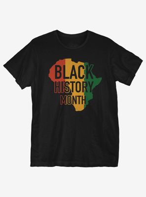 Black History Month Africa Print T-Shirt