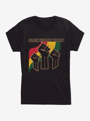 Black History Month Pride Womens T-Shirt