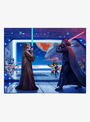 Star Wars Obi-Wan'S Final Battle Art Print