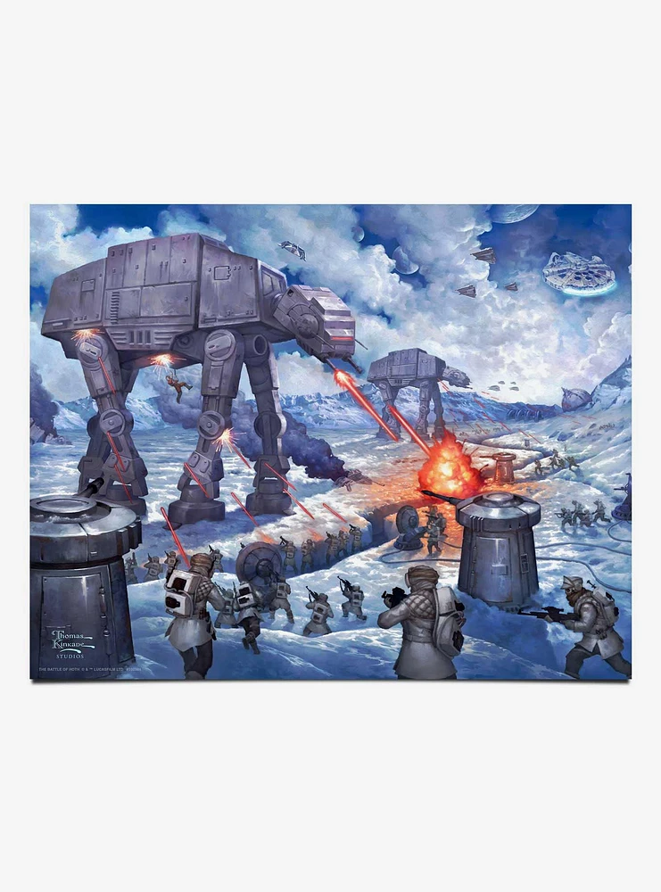 Star Wars The Battle Of Hoth Art Print