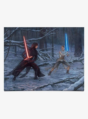 Star Wars The Duel Rey Vs. Ren Art Print