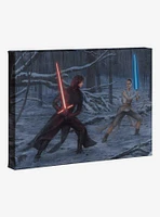 Star Wars The Duel Rey Vs. Ren Gallery Wrapped Canvas