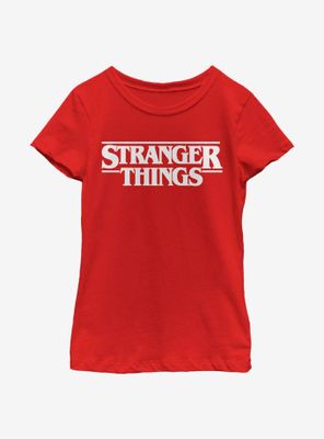 Stranger Things Logo Youth Girls T-Shirt
