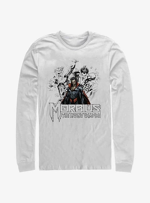 Marvel Morbius Vampire Sketch Long-Sleeve T-Shirt