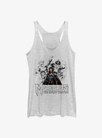 Marvel Morbius Vampire Sketch Womens Tank Top