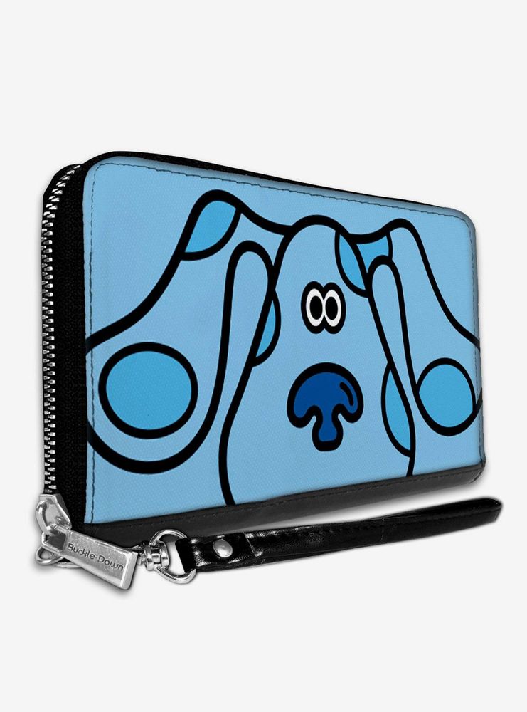 Nickelodeon Blue's Clues Blue Face Zip Around Wallet