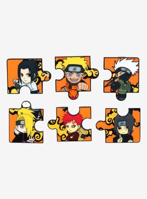 Naruto Shippuden Chibi Characters Puzzle Blind Box Enamel Pin - BoxLunch Exclusive