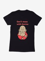 Bitty Buda Karma Logo Womens T-Shirt