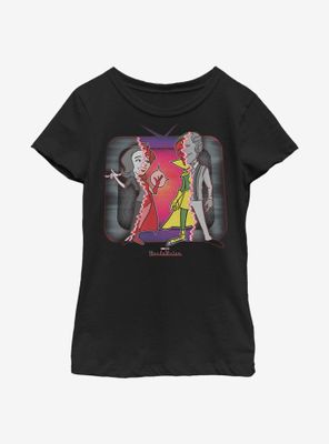 Marvel WandaVision Retro Television Costume Cartoon Youth Girls T-Shirt