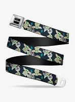 Star Wars The Mandalorian The Child And Frog Icons Navy Seatbelt Belt