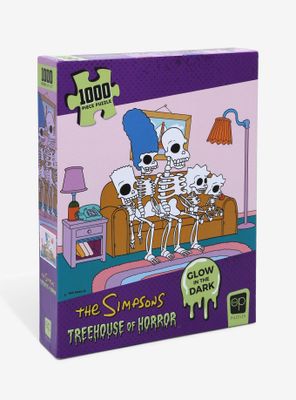 The Simpsons Treehouse of Horror Couch Gag Glow-in-the-Dark 1000-Piece Puzzle - BoxLunch Exclusive