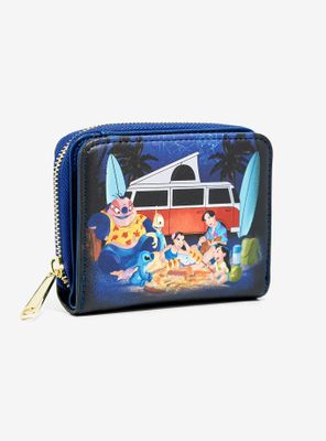 Our Universe Disney Lilo & Stitch Camping Trip Small Zip Wallet - BoxLunch Exclusive