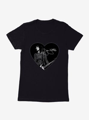 Joan Jett Photo And Autograph Heart Womens T-Shirt