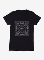 Joan Jett Paisley Bandana Logo Womens T-Shirt