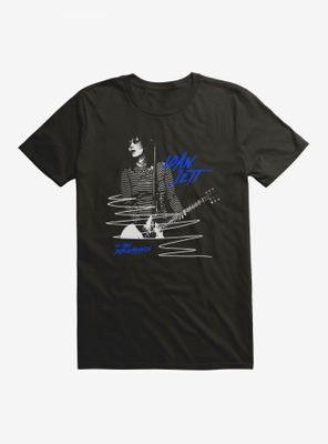 Joan Jett Ready To Rock Blue Script T-Shirt