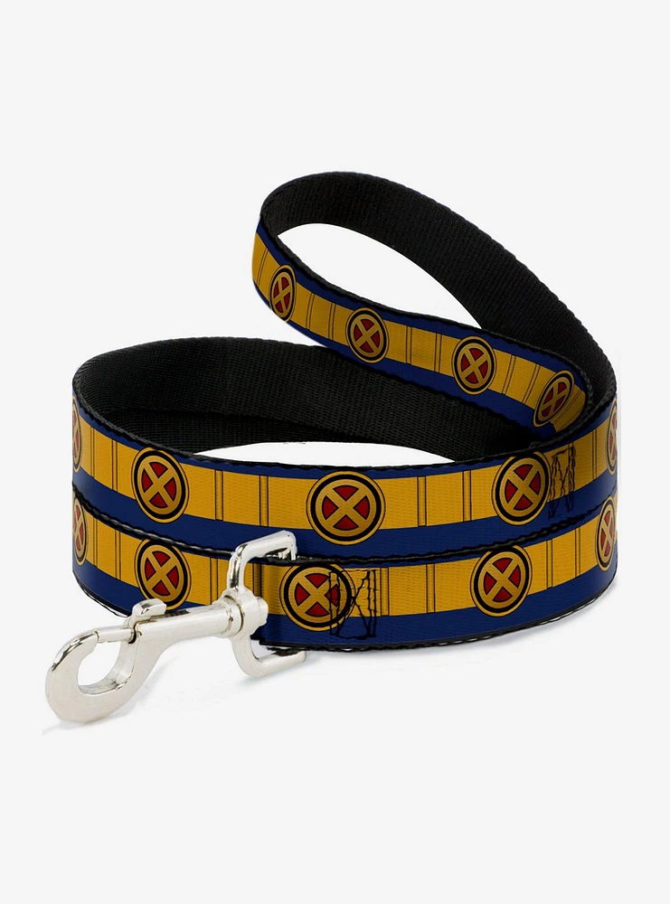 Marvel X-Men Cyclops Utility Strap Blue Gold Black Red Dog Leash