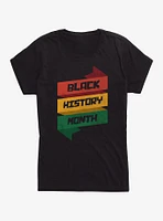 Black History Month Banners Girls T-Shirt