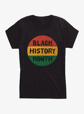 Black History Month Circle Script Girls T-Shirt