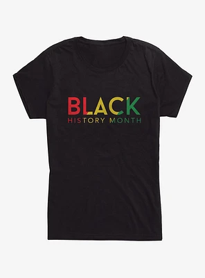 Black History Month Color Stripe Girls T-Shirt