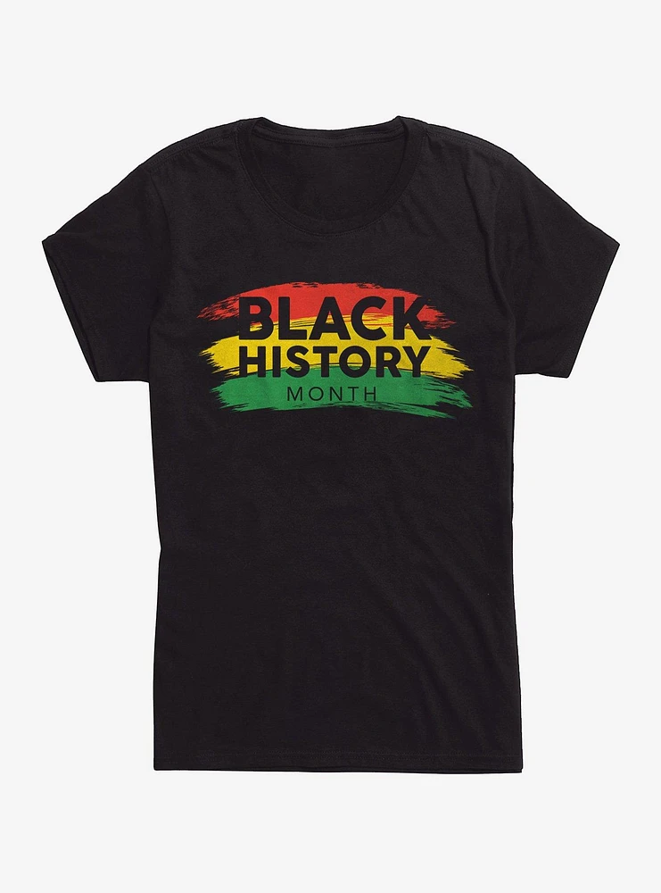 Black History Month Paint Girls T-Shirt