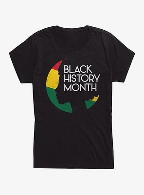 Black History Month Silhouette Girls T-Shirt