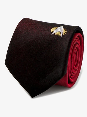 Star Trek The Next Generation Shield Red Ombre Tie