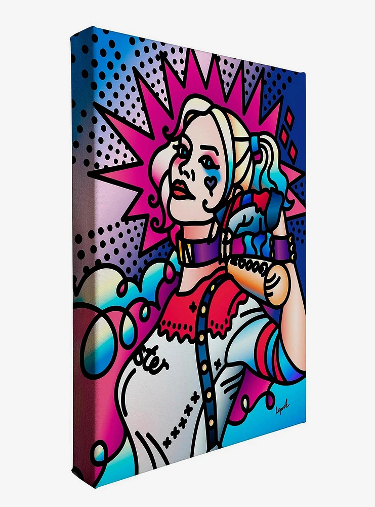 DC Comics Harley Quinn by Lisa Lopuck 11" x 14" Gallery Wrapped Canvas