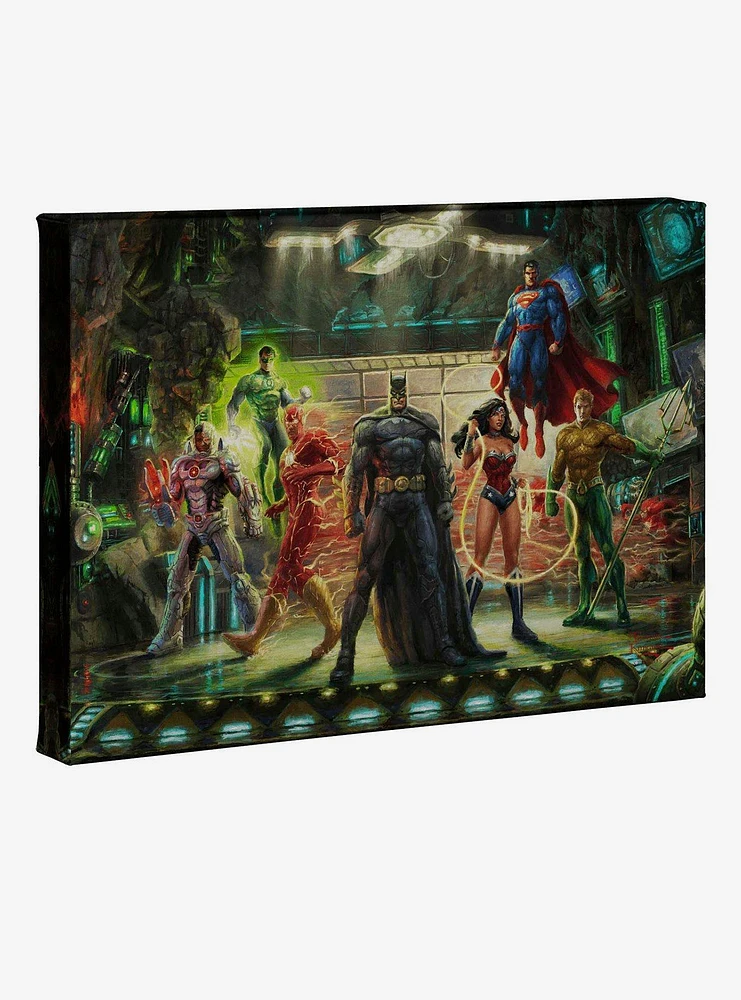 DC Comics The Justice League 10" x 14" Gallery Wrapped Canvas 