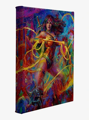 DC Comics Wonder Woman Themyscira's Champion 14" x 11" Gallery Wrapped Canvas 