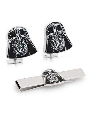 Star Wars Darth Vader Head Cufflinks Tie Bar Set