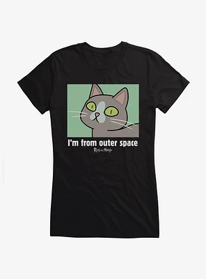 Rick And Morty From Outer Space Girls T-Shirt