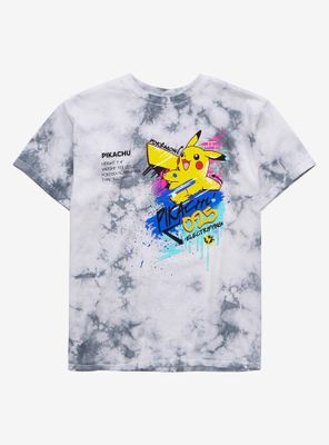 Pokémon Pikachu Graffiti Youth Tie-Dye T-Shirt - BoxLunch Exclusive