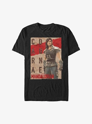 Star Wars The Mandalorian Cara Dune Poster Extra Soft T-Shirt