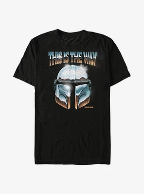 Extra Soft Star Wars The Mandalorian Chrome Helmet T-Shirt