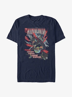 Extra Soft Star Wars The Mandalorian Comic Mando T-Shirt
