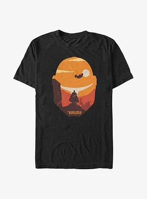 Extra Soft Star Wars The Mandalorian Dark Saber Poster T-Shirt