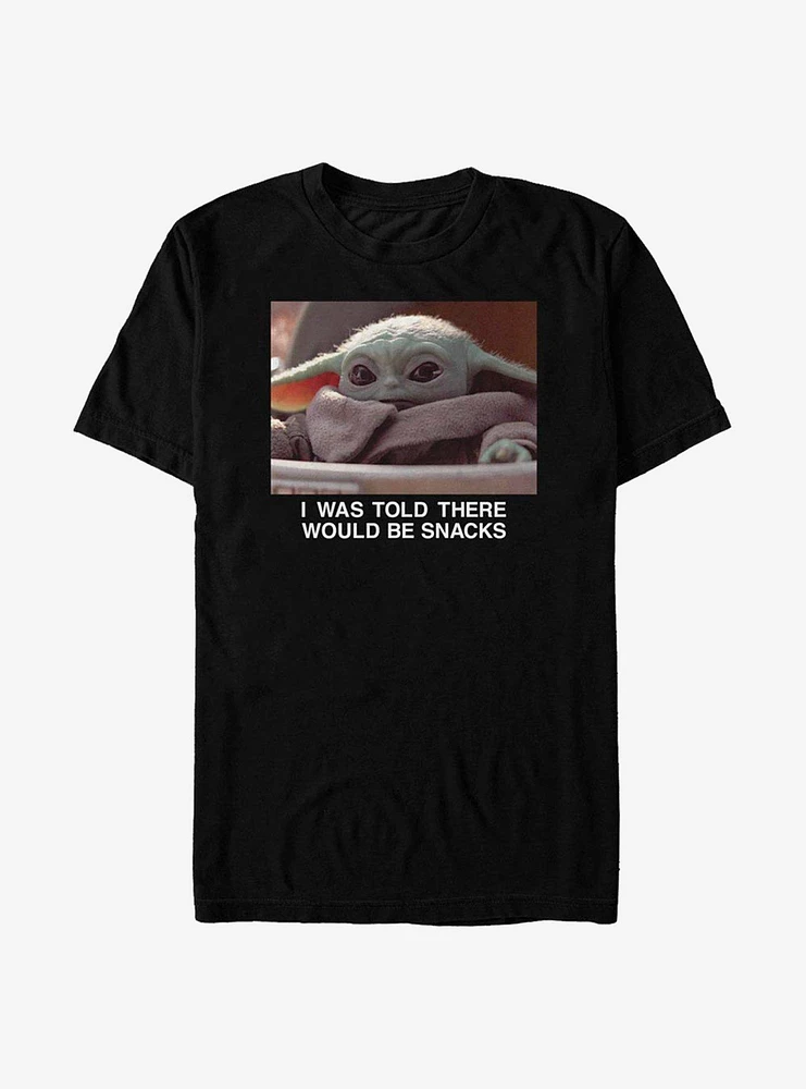 Extra Soft Star Wars The Mandalorian Child Snacks Meme T-Shirt