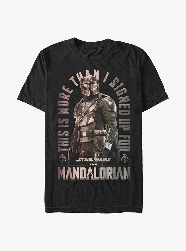 Extra Soft Star Wars The Mandalorian Signed Up T-Shirt