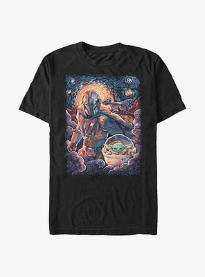 Star Wars The Mandalorian Starry Night Extra Soft T-Shirt