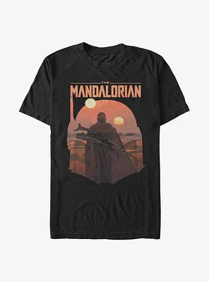 Extra Soft Star Wars The Mandalorian Sunset Walk T-Shirt