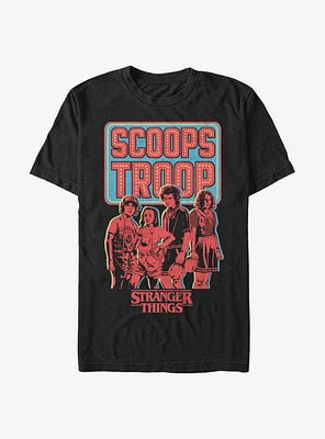Stranger Things Scoops Troop Red Extra Soft T-Shirt