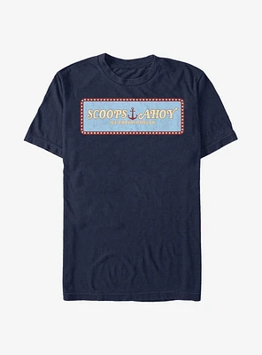 Extra Soft Stranger Things Scoops Ahoy Panel T-Shirt