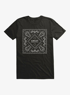 Joan Jett Paisley Bandana Logo T-Shirt